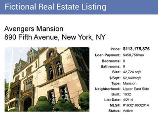 Illustration for article titled The Avengers Mansion Could Be Yours For $113 Million